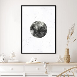 Plakat w ramie Szare planety - Księżyc