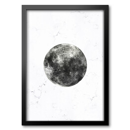 Obraz w ramie Szare planety - Księżyc