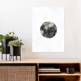 Plakat Szare planety - Księżyc
