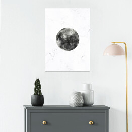 Plakat samoprzylepny Szare planety - Księżyc