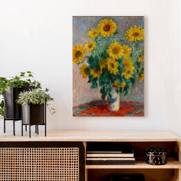 Obraz na płótnie Claude Monet "Bukiet słoneczników" - reprodukcja