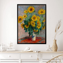 Obraz w ramie Claude Monet "Bukiet słoneczników" - reprodukcja