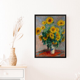 Obraz w ramie Claude Monet "Bukiet słoneczników" - reprodukcja