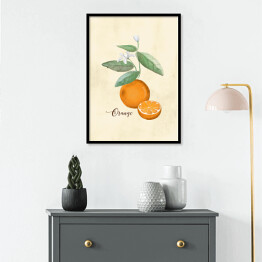 Plakat w ramie Ilustracja - pomarańcze