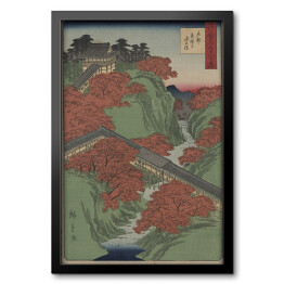 Obraz w ramie Utugawa Hiroshige Kyōto tōfukuji tsūtenkyō. Reprodukcja obrazu