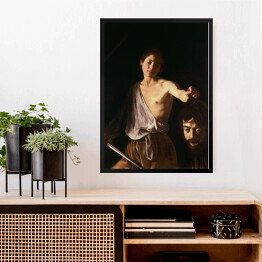 Obraz w ramie Caravaggio "David with the Head of Goliath"