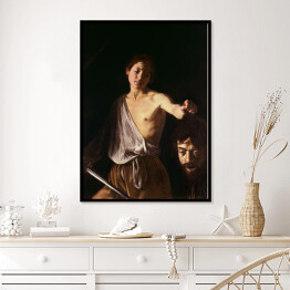 Plakat w ramie Caravaggio "David with the Head of Goliath"