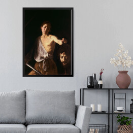 Obraz w ramie Caravaggio "David with the Head of Goliath"
