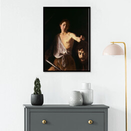 Plakat w ramie Caravaggio "David with the Head of Goliath"