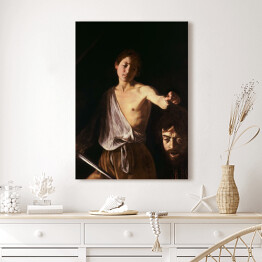 Obraz na płótnie Caravaggio "David with the Head of Goliath"