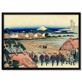 Obraz klasyczny Hokusai Katsushika "The Fuji seen from the Gay Quarter in Senju"