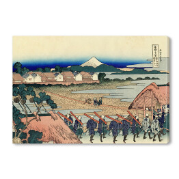 Obraz na płótnie Hokusai Katsushika "The Fuji seen from the Gay Quarter in Senju"