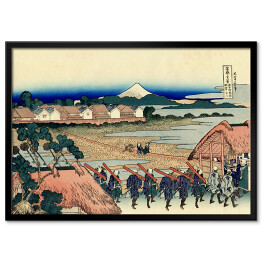 Plakat w ramie Hokusai Katsushika "The Fuji seen from the Gay Quarter in Senju"