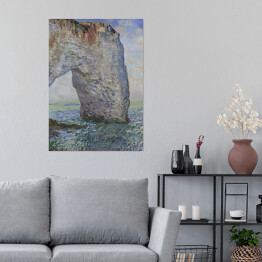 Plakat samoprzylepny Claude Monet "Manneporte w pobliżu Etretat" - reprodukcja