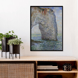 Plakat w ramie Claude Monet "Manneporte w pobliżu Etretat" - reprodukcja
