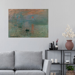 Plakat Claude Monet "Wschód słońca" - reprodukcja