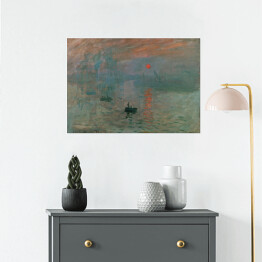 Plakat samoprzylepny Claude Monet "Wschód słońca" - reprodukcja