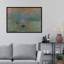 Plakat w ramie Claude Monet "Wschód słońca" - reprodukcja