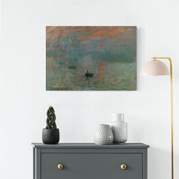 Obraz na płótnie Claude Monet "Wschód słońca" - reprodukcja