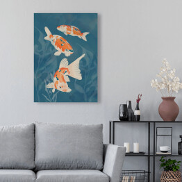 Obraz klasyczny Płynące ryby koi