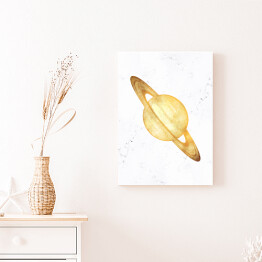 Obraz klasyczny Złote planety - Saturn