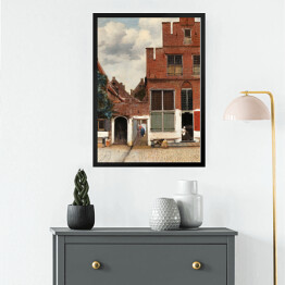 Obraz w ramie Jan Vermeer Uliczka Reprodukcja