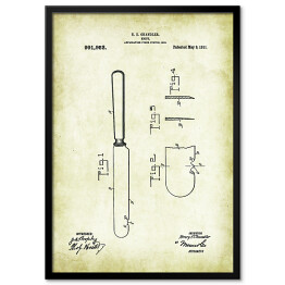 Obraz klasyczny H. E. Chandler - patenty na rycinach vintage