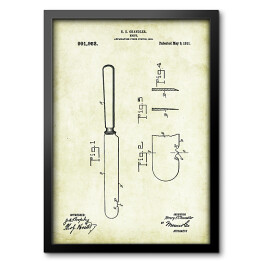 Obraz w ramie H. E. Chandler - patenty na rycinach vintage