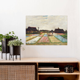 Plakat samoprzylepny Vincent van Gogh Klomby w Holandii. Reprodukcja