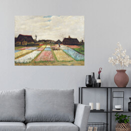 Plakat samoprzylepny Vincent van Gogh Klomby w Holandii. Reprodukcja