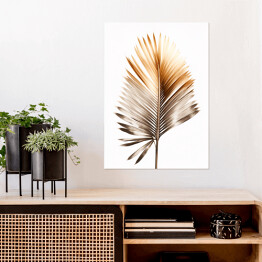 Plakat samoprzylepny Złoty liść palmowy