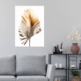 Plakat samoprzylepny Złoty liść palmowy