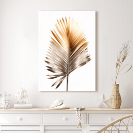 Obraz na płótnie Złoty liść palmowy