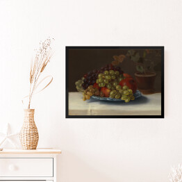Obraz w ramie Magnus von Wright Martwa natura. Winogrona i jabłka. Reprodukcja obrazu