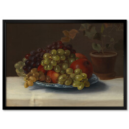 Plakat w ramie Magnus von Wright Martwa natura. Winogrona i jabłka. Reprodukcja obrazu