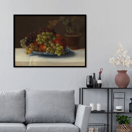 Plakat w ramie Magnus von Wright Martwa natura. Winogrona i jabłka. Reprodukcja obrazu