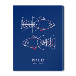 Obraz na płótnie Znaki zodiaku - ryby