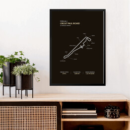 Obraz w ramie Circuit Paul Ricard - Tory wyścigowe Formuły 1