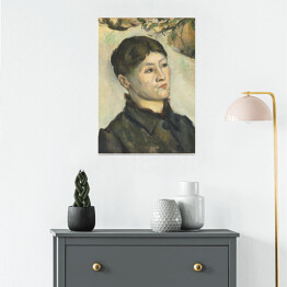 Plakat Paul Cezanne "Portret Pani Cezanne" - reprodukcja