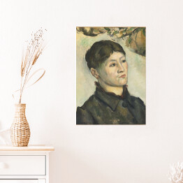 Plakat samoprzylepny Paul Cezanne "Portret Pani Cezanne" - reprodukcja