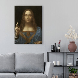Obraz na płótnie Leonardo da Vinci "Zbawiciel świata" - reprodukcja
