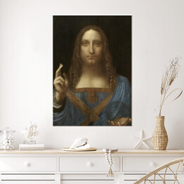 Plakat Leonardo da Vinci "Zbawiciel świata" - reprodukcja