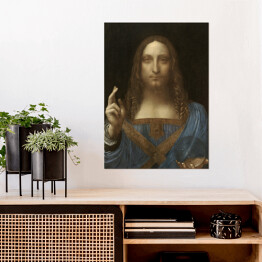Plakat Leonardo da Vinci "Zbawiciel świata" - reprodukcja