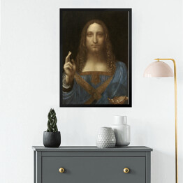 Obraz w ramie Leonardo da Vinci "Zbawiciel świata" - reprodukcja