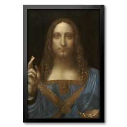 Obraz w ramie Leonardo da Vinci "Zbawiciel świata" - reprodukcja