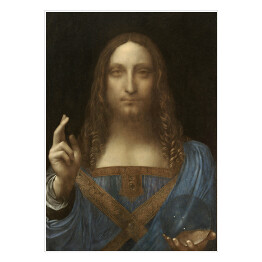Plakat samoprzylepny Leonardo da Vinci "Zbawiciel świata" - reprodukcja