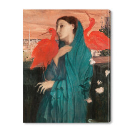 Obraz na płótnie Young Woman with Ibis Edgar Degas. Reprodukcja obrazu
