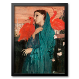Obraz w ramie Young Woman with Ibis Edgar Degas. Reprodukcja obrazu