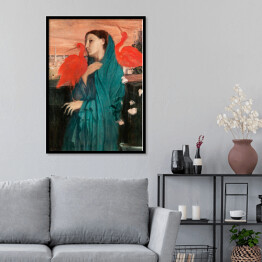 Plakat w ramie Young Woman with Ibis Edgar Degas. Reprodukcja obrazu