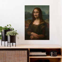 Plakat Mona Lisa z wąsami